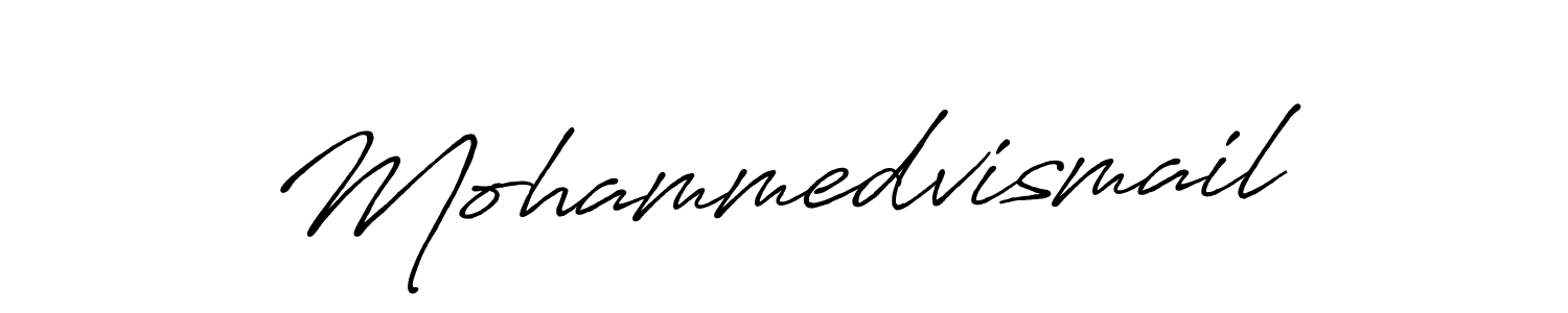 Also You can easily find your signature by using the search form. We will create Mohammedvismail name handwritten signature images for you free of cost using Antro_Vectra_Bolder sign style. Mohammedvismail signature style 7 images and pictures png