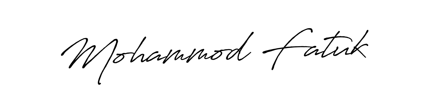 Mohammod Fatuk stylish signature style. Best Handwritten Sign (Antro_Vectra_Bolder) for my name. Handwritten Signature Collection Ideas for my name Mohammod Fatuk. Mohammod Fatuk signature style 7 images and pictures png