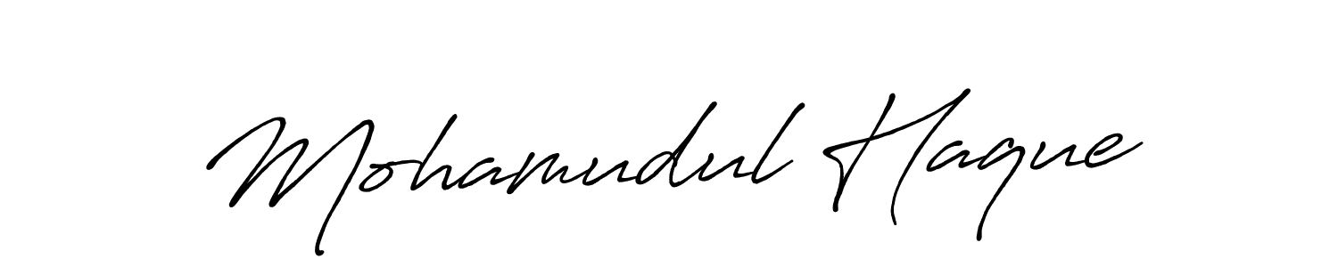 Also You can easily find your signature by using the search form. We will create Mohamudul Haque name handwritten signature images for you free of cost using Antro_Vectra_Bolder sign style. Mohamudul Haque signature style 7 images and pictures png