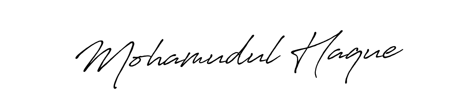 Also You can easily find your signature by using the search form. We will create Mohamudul Haque name handwritten signature images for you free of cost using Antro_Vectra_Bolder sign style. Mohamudul Haque signature style 7 images and pictures png