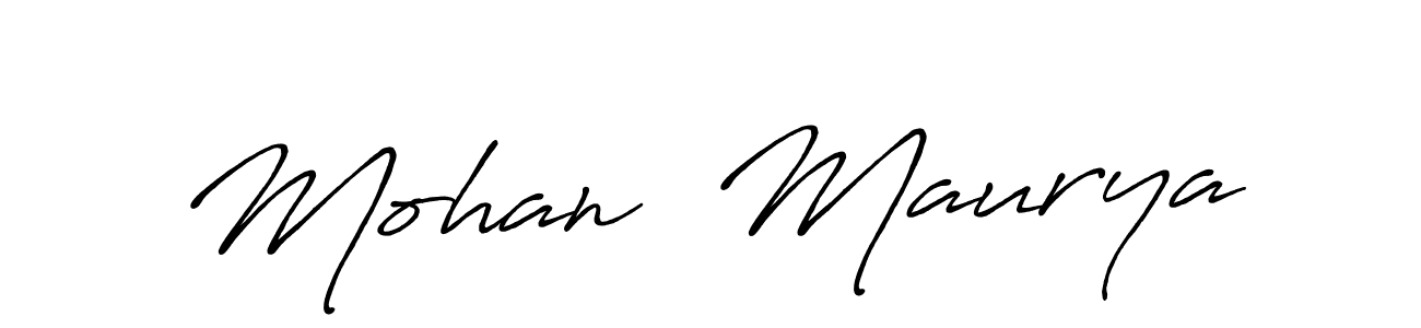 Make a short Mohan  Maurya signature style. Manage your documents anywhere anytime using Antro_Vectra_Bolder. Create and add eSignatures, submit forms, share and send files easily. Mohan  Maurya signature style 7 images and pictures png