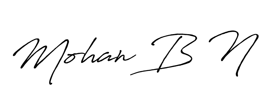 This is the best signature style for the Mohan B N name. Also you like these signature font (Antro_Vectra_Bolder). Mix name signature. Mohan B N signature style 7 images and pictures png