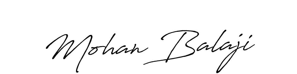 Also we have Mohan Balaji name is the best signature style. Create professional handwritten signature collection using Antro_Vectra_Bolder autograph style. Mohan Balaji signature style 7 images and pictures png