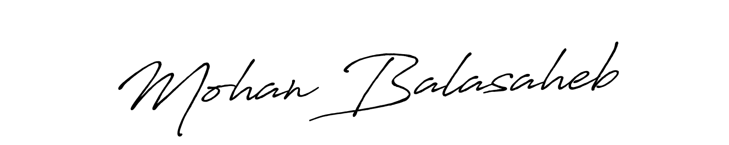 Make a beautiful signature design for name Mohan Balasaheb. With this signature (Antro_Vectra_Bolder) style, you can create a handwritten signature for free. Mohan Balasaheb signature style 7 images and pictures png