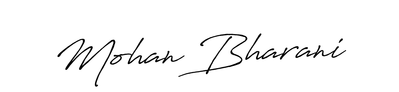 Make a beautiful signature design for name Mohan Bharani. Use this online signature maker to create a handwritten signature for free. Mohan Bharani signature style 7 images and pictures png