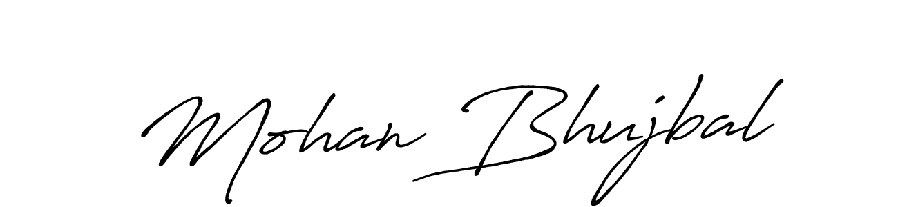 Also we have Mohan Bhujbal name is the best signature style. Create professional handwritten signature collection using Antro_Vectra_Bolder autograph style. Mohan Bhujbal signature style 7 images and pictures png