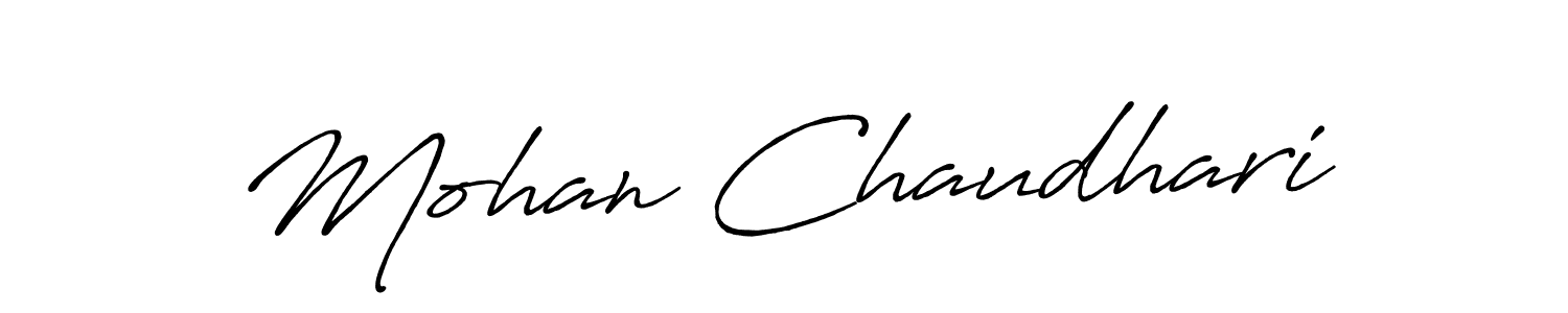 Also You can easily find your signature by using the search form. We will create Mohan Chaudhari name handwritten signature images for you free of cost using Antro_Vectra_Bolder sign style. Mohan Chaudhari signature style 7 images and pictures png