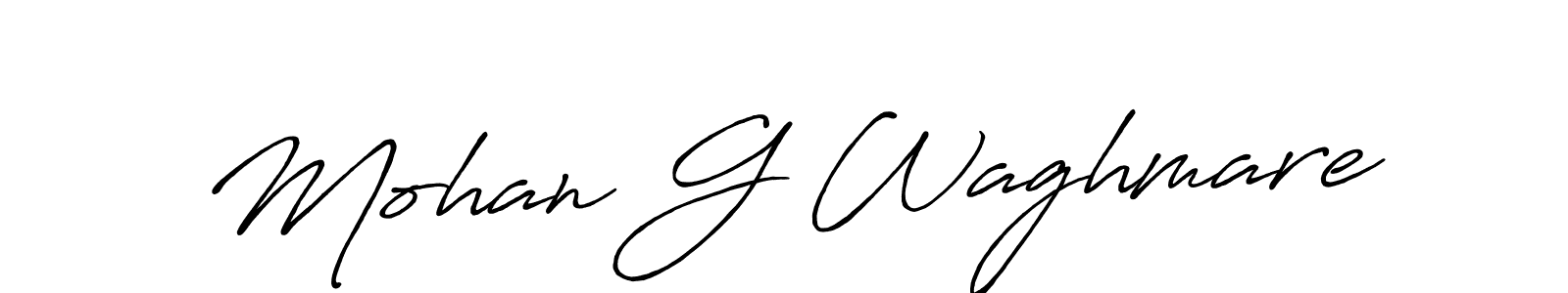 The best way (Antro_Vectra_Bolder) to make a short signature is to pick only two or three words in your name. The name Mohan G Waghmare include a total of six letters. For converting this name. Mohan G Waghmare signature style 7 images and pictures png