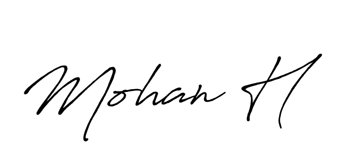 Antro_Vectra_Bolder is a professional signature style that is perfect for those who want to add a touch of class to their signature. It is also a great choice for those who want to make their signature more unique. Get Mohan H name to fancy signature for free. Mohan H signature style 7 images and pictures png