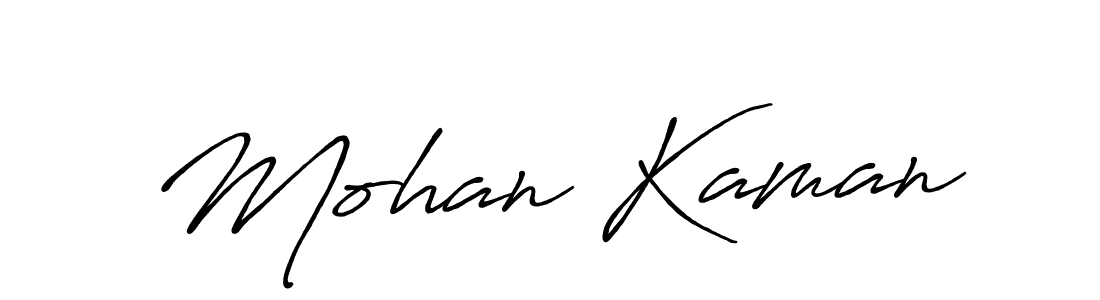 Make a beautiful signature design for name Mohan Kaman. With this signature (Antro_Vectra_Bolder) style, you can create a handwritten signature for free. Mohan Kaman signature style 7 images and pictures png