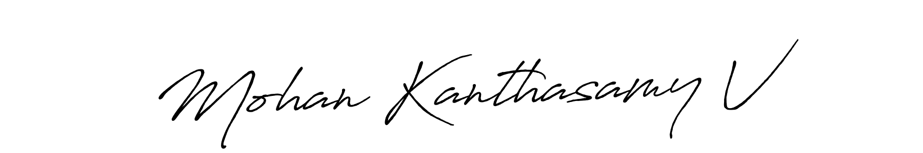 How to Draw Mohan Kanthasamy V signature style? Antro_Vectra_Bolder is a latest design signature styles for name Mohan Kanthasamy V. Mohan Kanthasamy V signature style 7 images and pictures png