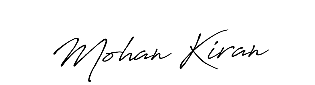 The best way (Antro_Vectra_Bolder) to make a short signature is to pick only two or three words in your name. The name Mohan Kiran include a total of six letters. For converting this name. Mohan Kiran signature style 7 images and pictures png