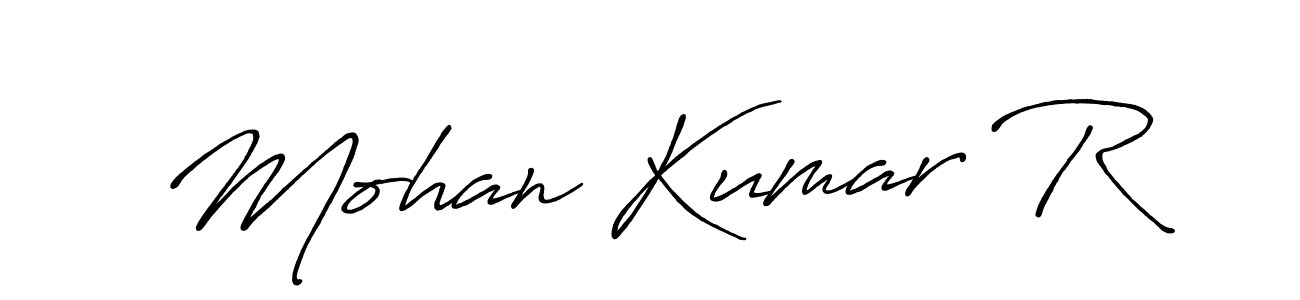 It looks lik you need a new signature style for name Mohan Kumar R. Design unique handwritten (Antro_Vectra_Bolder) signature with our free signature maker in just a few clicks. Mohan Kumar R signature style 7 images and pictures png
