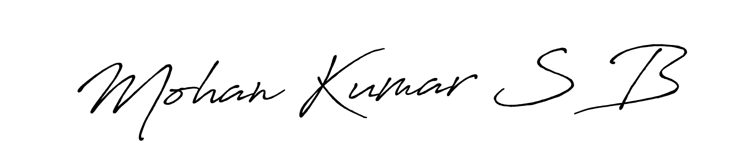 Here are the top 10 professional signature styles for the name Mohan Kumar S B. These are the best autograph styles you can use for your name. Mohan Kumar S B signature style 7 images and pictures png