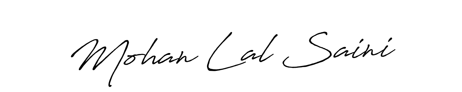 You can use this online signature creator to create a handwritten signature for the name Mohan Lal Saini. This is the best online autograph maker. Mohan Lal Saini signature style 7 images and pictures png