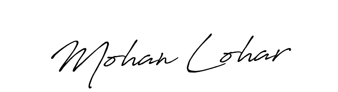 Make a beautiful signature design for name Mohan Lohar. With this signature (Antro_Vectra_Bolder) style, you can create a handwritten signature for free. Mohan Lohar signature style 7 images and pictures png