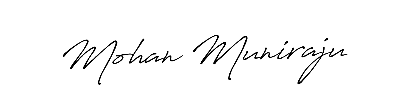 Antro_Vectra_Bolder is a professional signature style that is perfect for those who want to add a touch of class to their signature. It is also a great choice for those who want to make their signature more unique. Get Mohan Muniraju name to fancy signature for free. Mohan Muniraju signature style 7 images and pictures png