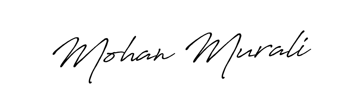 Make a beautiful signature design for name Mohan Murali. Use this online signature maker to create a handwritten signature for free. Mohan Murali signature style 7 images and pictures png