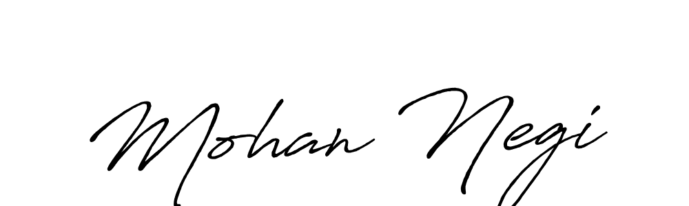 Make a beautiful signature design for name Mohan Negi. With this signature (Antro_Vectra_Bolder) style, you can create a handwritten signature for free. Mohan Negi signature style 7 images and pictures png