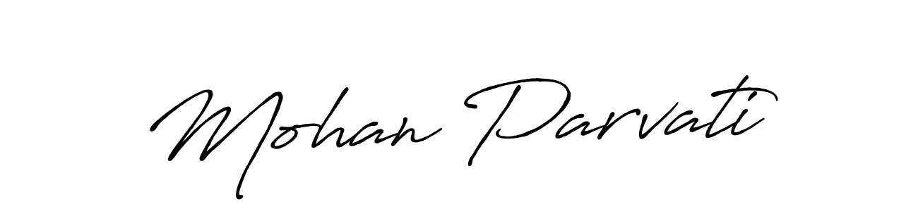 Make a beautiful signature design for name Mohan Parvati. Use this online signature maker to create a handwritten signature for free. Mohan Parvati signature style 7 images and pictures png