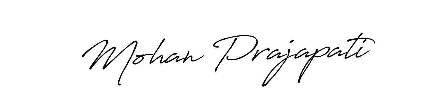 Make a short Mohan Prajapati signature style. Manage your documents anywhere anytime using Antro_Vectra_Bolder. Create and add eSignatures, submit forms, share and send files easily. Mohan Prajapati signature style 7 images and pictures png