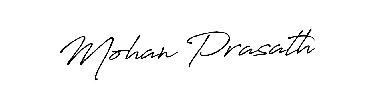 Mohan Prasath stylish signature style. Best Handwritten Sign (Antro_Vectra_Bolder) for my name. Handwritten Signature Collection Ideas for my name Mohan Prasath. Mohan Prasath signature style 7 images and pictures png