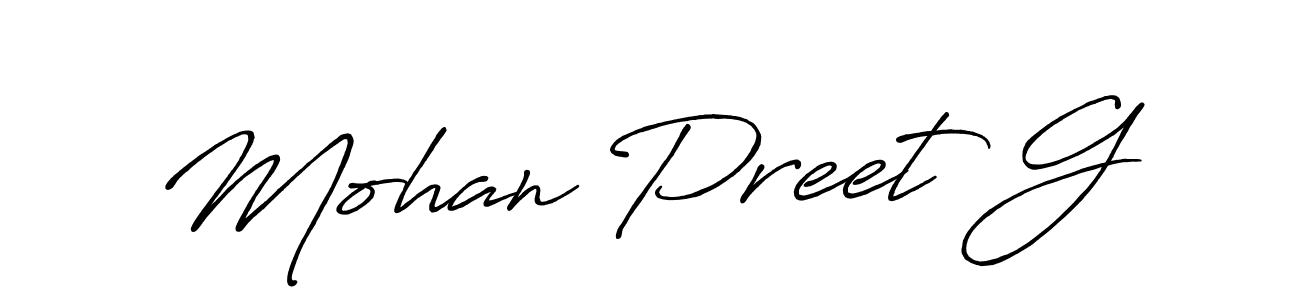 if you are searching for the best signature style for your name Mohan Preet G. so please give up your signature search. here we have designed multiple signature styles  using Antro_Vectra_Bolder. Mohan Preet G signature style 7 images and pictures png