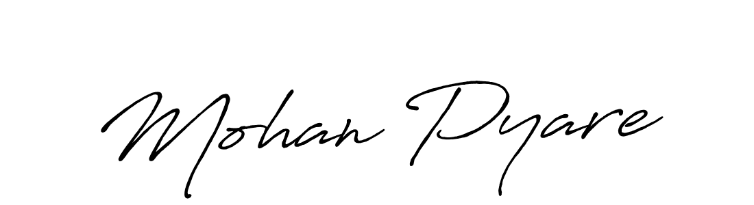 Also we have Mohan Pyare name is the best signature style. Create professional handwritten signature collection using Antro_Vectra_Bolder autograph style. Mohan Pyare signature style 7 images and pictures png