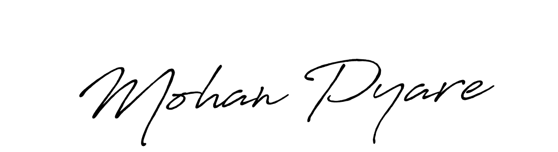 Also we have Mohan Pyare name is the best signature style. Create professional handwritten signature collection using Antro_Vectra_Bolder autograph style. Mohan Pyare signature style 7 images and pictures png