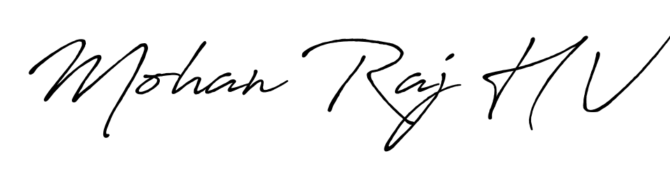 Make a beautiful signature design for name Mohan Raj H V. Use this online signature maker to create a handwritten signature for free. Mohan Raj H V signature style 7 images and pictures png