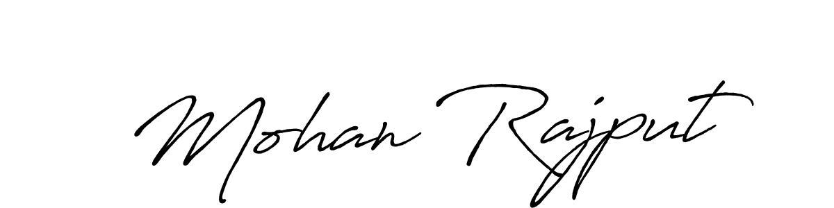 Create a beautiful signature design for name Mohan Rajput. With this signature (Antro_Vectra_Bolder) fonts, you can make a handwritten signature for free. Mohan Rajput signature style 7 images and pictures png