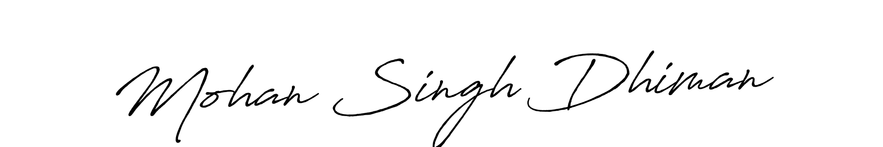 How to make Mohan Singh Dhiman signature? Antro_Vectra_Bolder is a professional autograph style. Create handwritten signature for Mohan Singh Dhiman name. Mohan Singh Dhiman signature style 7 images and pictures png