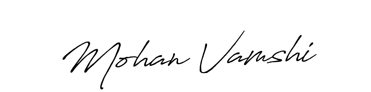 This is the best signature style for the Mohan Vamshi name. Also you like these signature font (Antro_Vectra_Bolder). Mix name signature. Mohan Vamshi signature style 7 images and pictures png