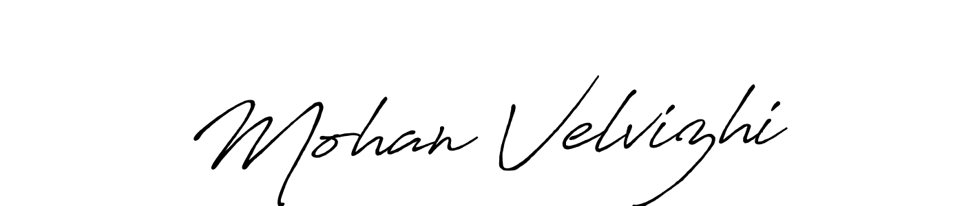 It looks lik you need a new signature style for name Mohan Velvizhi. Design unique handwritten (Antro_Vectra_Bolder) signature with our free signature maker in just a few clicks. Mohan Velvizhi signature style 7 images and pictures png