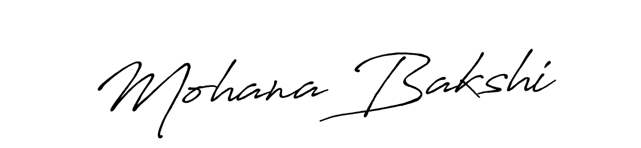 Also You can easily find your signature by using the search form. We will create Mohana Bakshi name handwritten signature images for you free of cost using Antro_Vectra_Bolder sign style. Mohana Bakshi signature style 7 images and pictures png