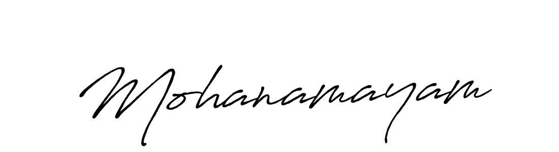 It looks lik you need a new signature style for name Mohanamayam. Design unique handwritten (Antro_Vectra_Bolder) signature with our free signature maker in just a few clicks. Mohanamayam signature style 7 images and pictures png