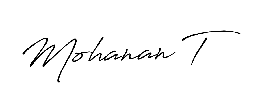 Make a beautiful signature design for name Mohanan T. Use this online signature maker to create a handwritten signature for free. Mohanan T signature style 7 images and pictures png