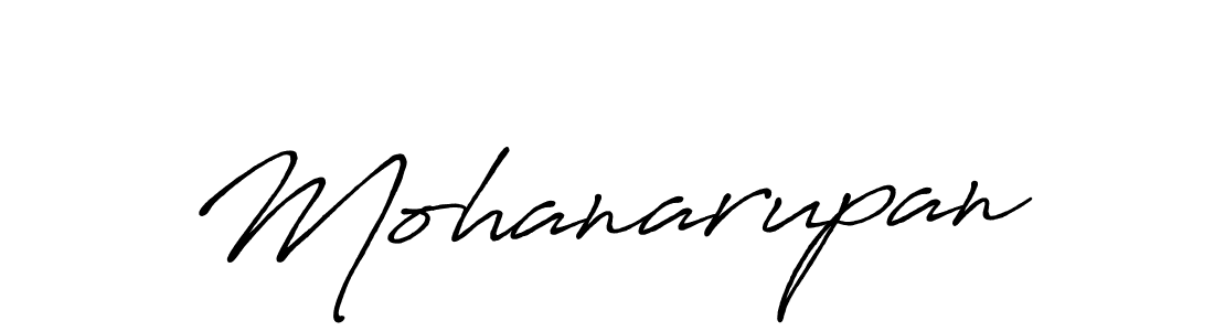 Use a signature maker to create a handwritten signature online. With this signature software, you can design (Antro_Vectra_Bolder) your own signature for name Mohanarupan. Mohanarupan signature style 7 images and pictures png