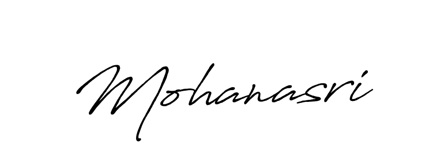 Make a beautiful signature design for name Mohanasri. With this signature (Antro_Vectra_Bolder) style, you can create a handwritten signature for free. Mohanasri signature style 7 images and pictures png