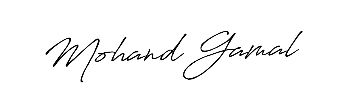 Also we have Mohand Gamal name is the best signature style. Create professional handwritten signature collection using Antro_Vectra_Bolder autograph style. Mohand Gamal signature style 7 images and pictures png
