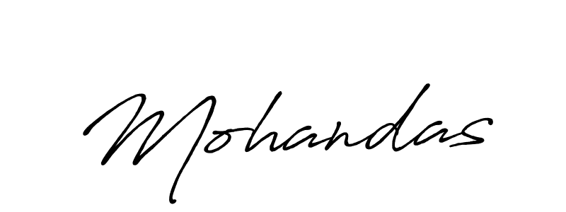 Make a beautiful signature design for name Mohandas. With this signature (Antro_Vectra_Bolder) style, you can create a handwritten signature for free. Mohandas signature style 7 images and pictures png