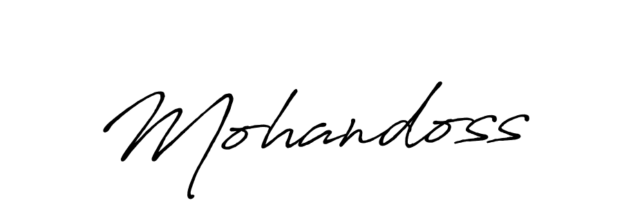 How to make Mohandoss name signature. Use Antro_Vectra_Bolder style for creating short signs online. This is the latest handwritten sign. Mohandoss signature style 7 images and pictures png