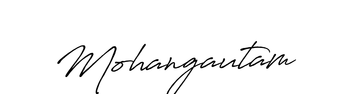 Design your own signature with our free online signature maker. With this signature software, you can create a handwritten (Antro_Vectra_Bolder) signature for name Mohangautam. Mohangautam signature style 7 images and pictures png