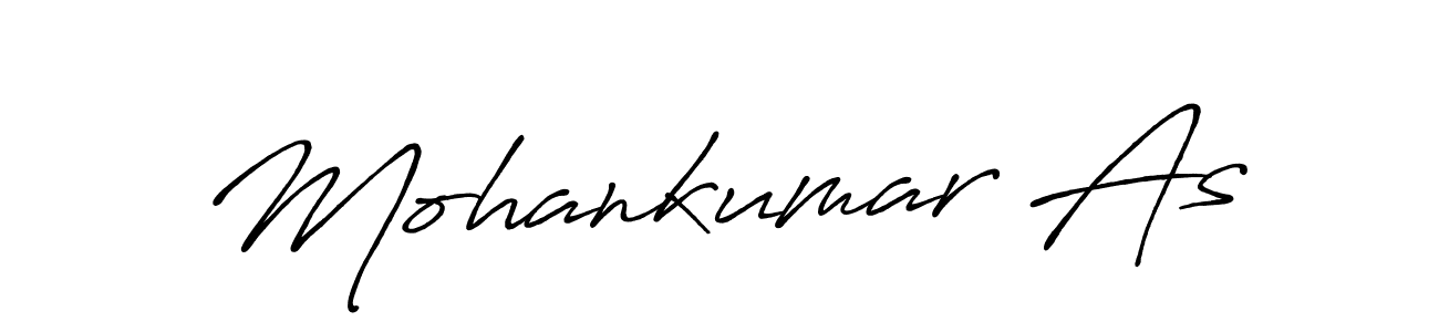 Make a short Mohankumar As signature style. Manage your documents anywhere anytime using Antro_Vectra_Bolder. Create and add eSignatures, submit forms, share and send files easily. Mohankumar As signature style 7 images and pictures png