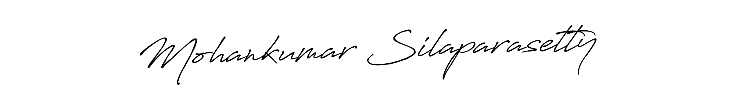 Mohankumar Silaparasetty stylish signature style. Best Handwritten Sign (Antro_Vectra_Bolder) for my name. Handwritten Signature Collection Ideas for my name Mohankumar Silaparasetty. Mohankumar Silaparasetty signature style 7 images and pictures png