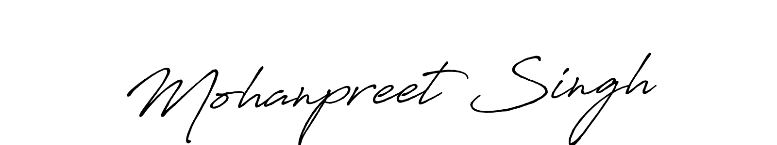 This is the best signature style for the Mohanpreet Singh name. Also you like these signature font (Antro_Vectra_Bolder). Mix name signature. Mohanpreet Singh signature style 7 images and pictures png