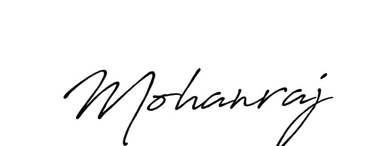How to make Mohanraj name signature. Use Antro_Vectra_Bolder style for creating short signs online. This is the latest handwritten sign. Mohanraj signature style 7 images and pictures png