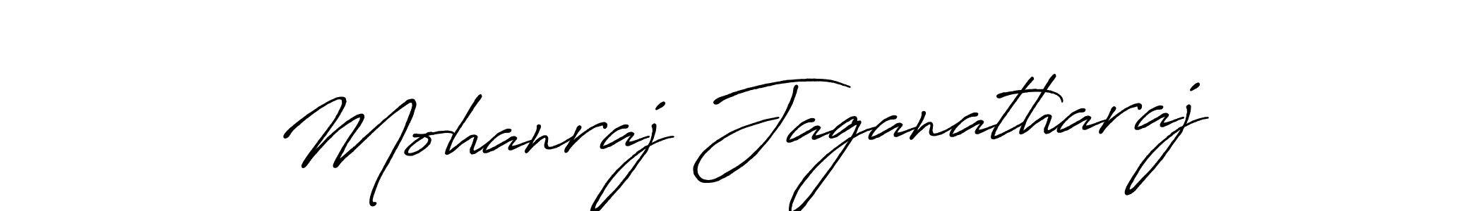 How to make Mohanraj Jaganatharaj name signature. Use Antro_Vectra_Bolder style for creating short signs online. This is the latest handwritten sign. Mohanraj Jaganatharaj signature style 7 images and pictures png