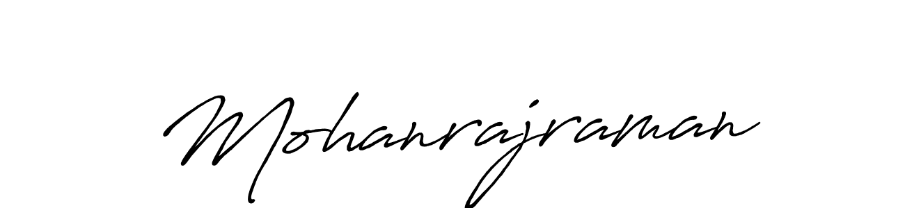 Create a beautiful signature design for name Mohanrajraman. With this signature (Antro_Vectra_Bolder) fonts, you can make a handwritten signature for free. Mohanrajraman signature style 7 images and pictures png