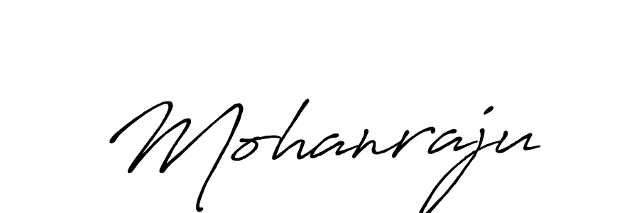 Make a beautiful signature design for name Mohanraju. With this signature (Antro_Vectra_Bolder) style, you can create a handwritten signature for free. Mohanraju signature style 7 images and pictures png